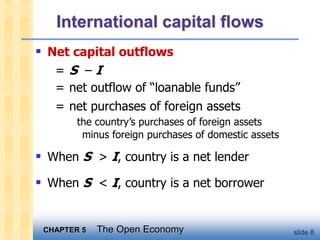 ch05[1].ppt the open macroeconomics, taken from Gregory Mankiw | PPT