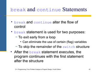 for loops in C++ and their functions and applicability | PPT