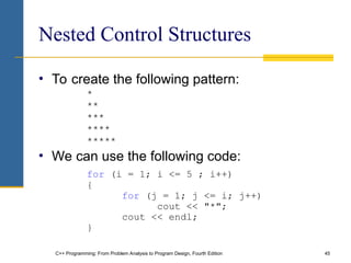 for loops in C++ and their functions and applicability | PPT