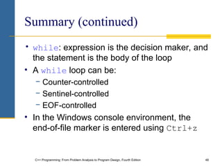 for loops in C++ and their functions and applicability | PPT
