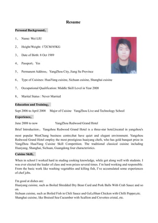 Ch0546 Wei Liu Cv English