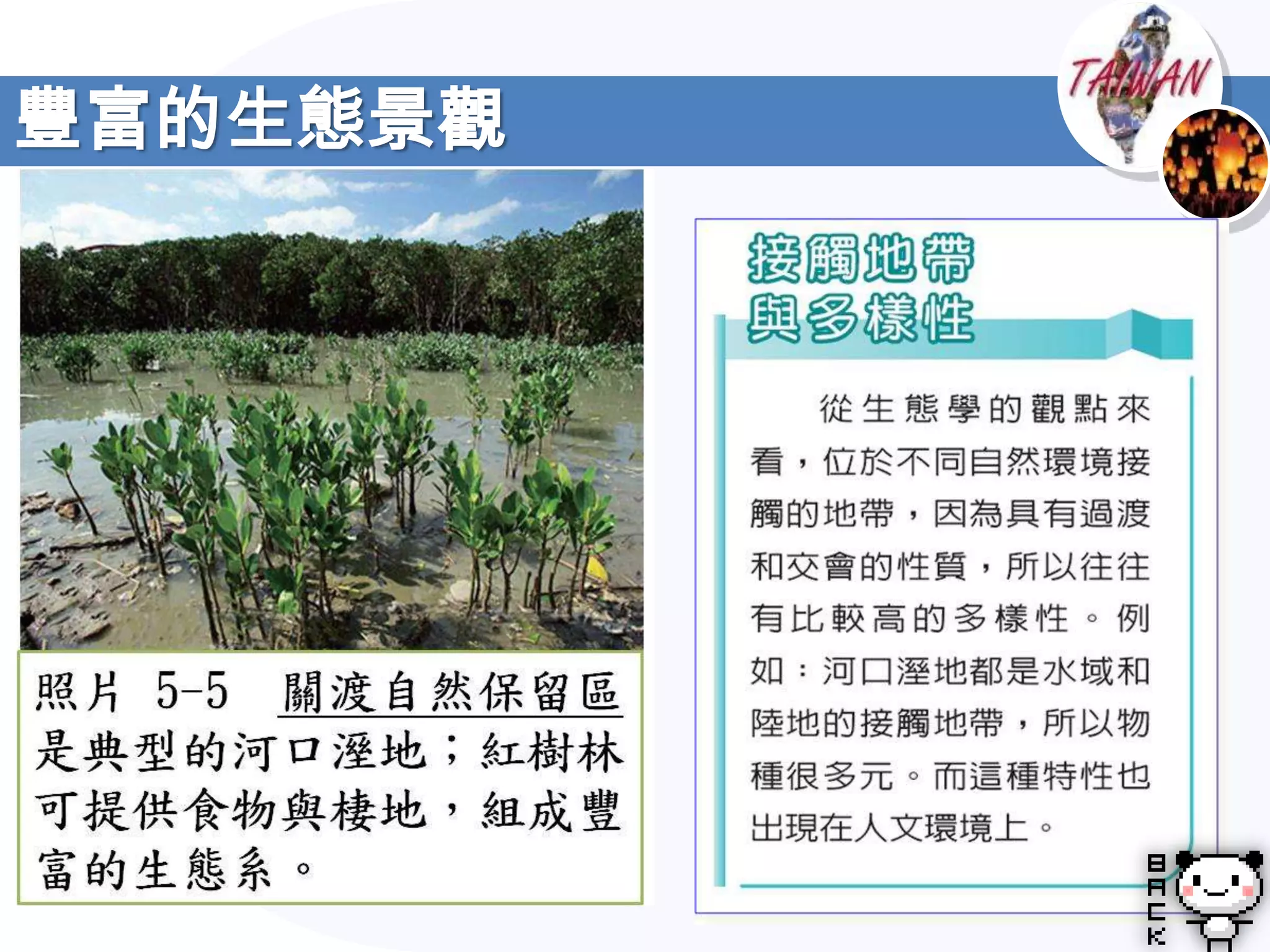 豐富的生態景觀
 