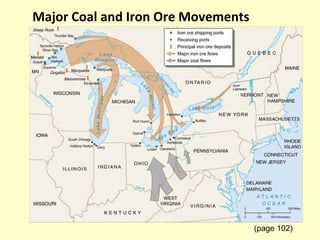 Major Coal and Iron Ore Movements (page 102) 
