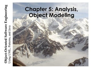 UsingUML,Patterns,andJava
Object-OrientedSoftwareEngineering
Chapter 5: Analysis,
Object Modeling
 