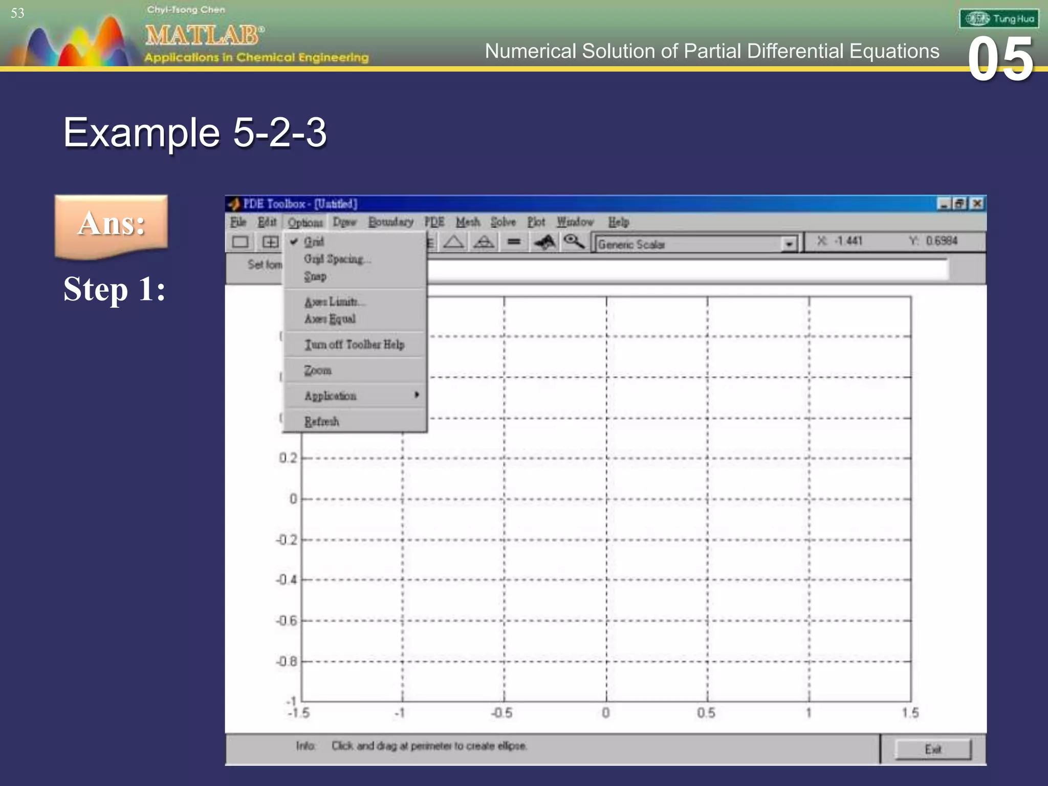 05Numerical Solution of Partial Differential Equations
Example 5-2-3
Step 1:
53
Ans:
 