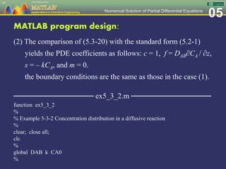 Ch 05 MATLAB Applications in Chemical Engineering_陳奇中教授教學投影片 | PPSX