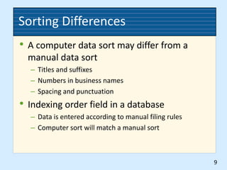 Ch05 records management | PPT