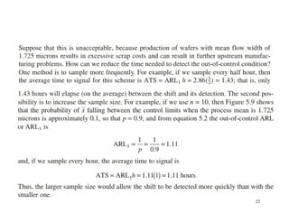 Chapter 5 Methods and Philosophy of Statistical Process Control | PPTX