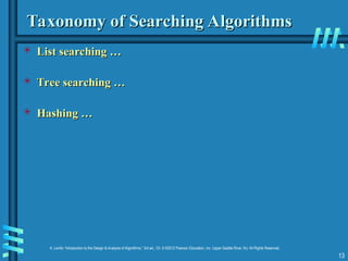 Transform and Conquer Techniques in Algorithm Design and Analysis | PPT