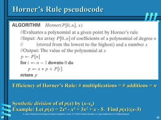 Transform and Conquer Techniques in Algorithm Design and Analysis | PPT