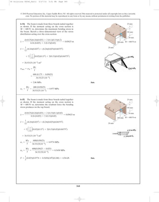 Ch06 07 pure bending transverse shear | PDF