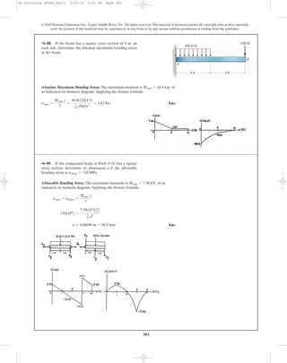 Ch06 07 pure bending transverse shear | PDF