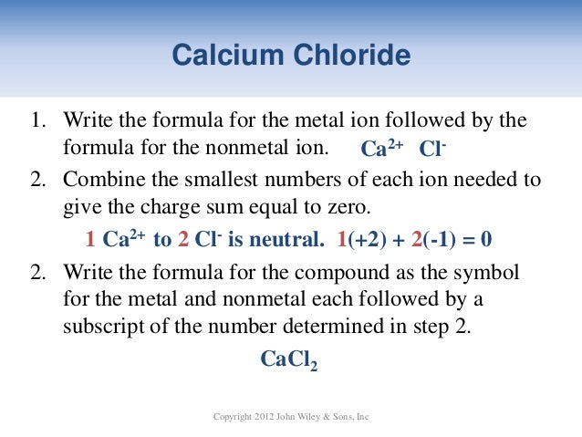 Ca2 And Cl Formula – CaCl2 / cloruro de calcio – BPCKP