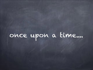 once upon a time....
 