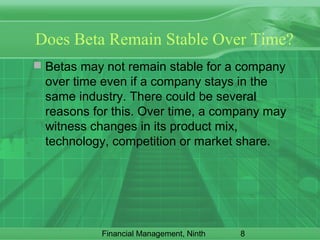 Beta Estimation and The Cost of Equity | PPT