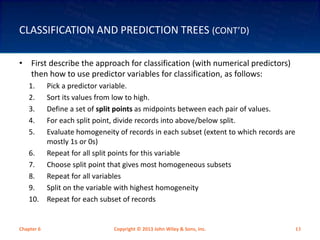 Chapter 6- Classification and Prediction Methods | PPT