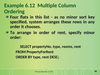 Chapter 6 SQL data manipulation System analysis | PPT