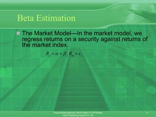Ch_06 - Beta Estimation and The Cost of Equity.ppt