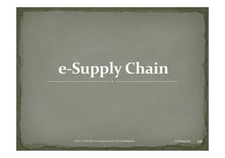 บทที่ 6 การบริหารจัดการหวงโซอุปทานในธุรกิจ E‐Commerce   K.Warawut   68
 