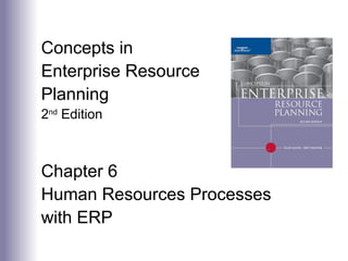 Concepts in
Enterprise Resource
Planning
2nd
Edition
Chapter 6
Human Resources Processes
with ERP
 