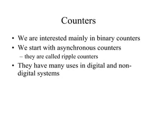 Comprehensive Guide to Registers, Counters, and Synchronous Circuits in ...