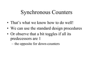 Comprehensive Guide to Registers, Counters, and Synchronous Circuits in ...