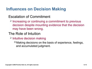 Decison Implication Ch 06 Decision making Chapter of Management.ppt