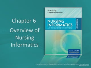 Chapter 6
Overview of
Nursing
Informatics
 