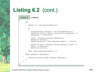 Listing 6.2   (cont.) 