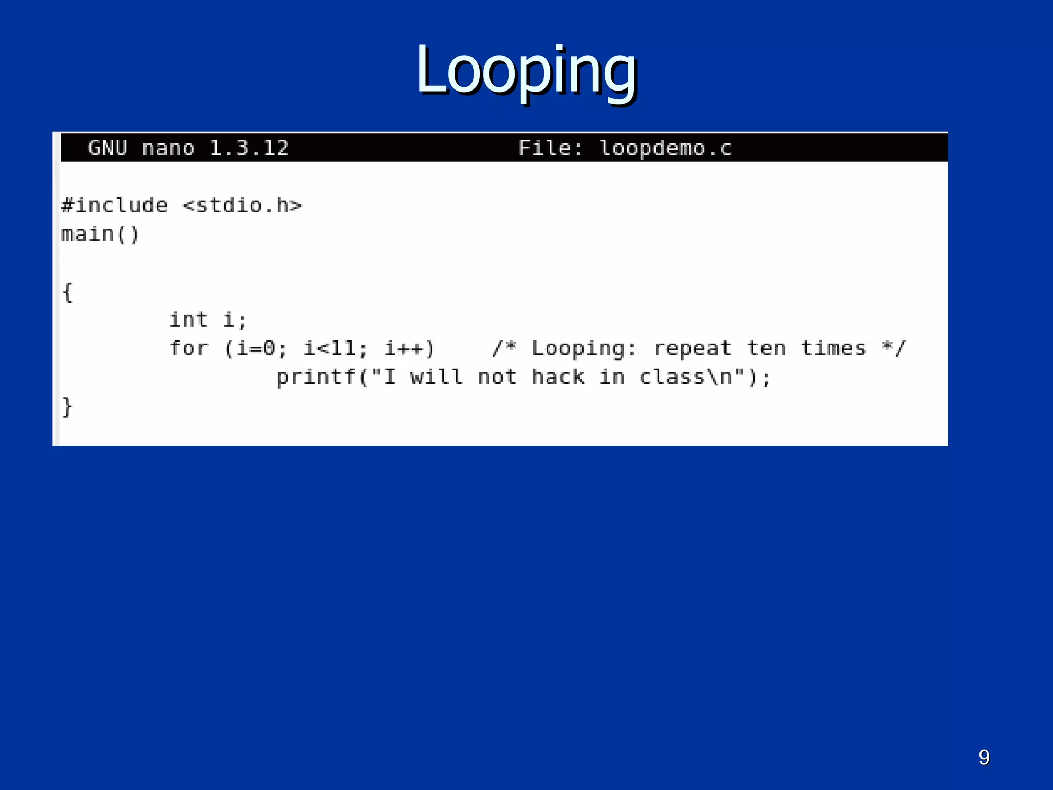 Looping 
