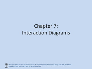 Chapter 7: Interaction Diagrams 