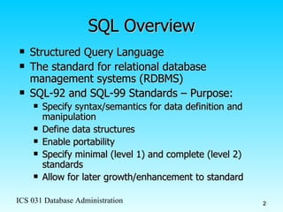 Review of SQL | PPT