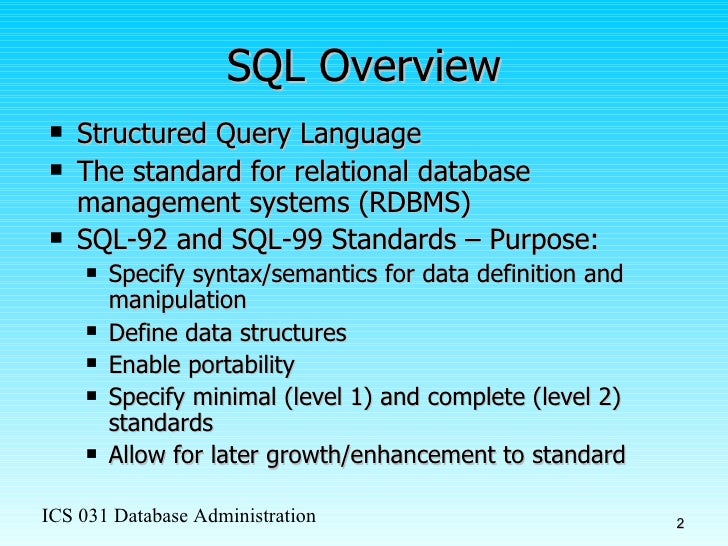 review of sql sql review