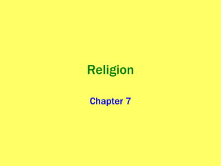 Religion Chapter 7 
