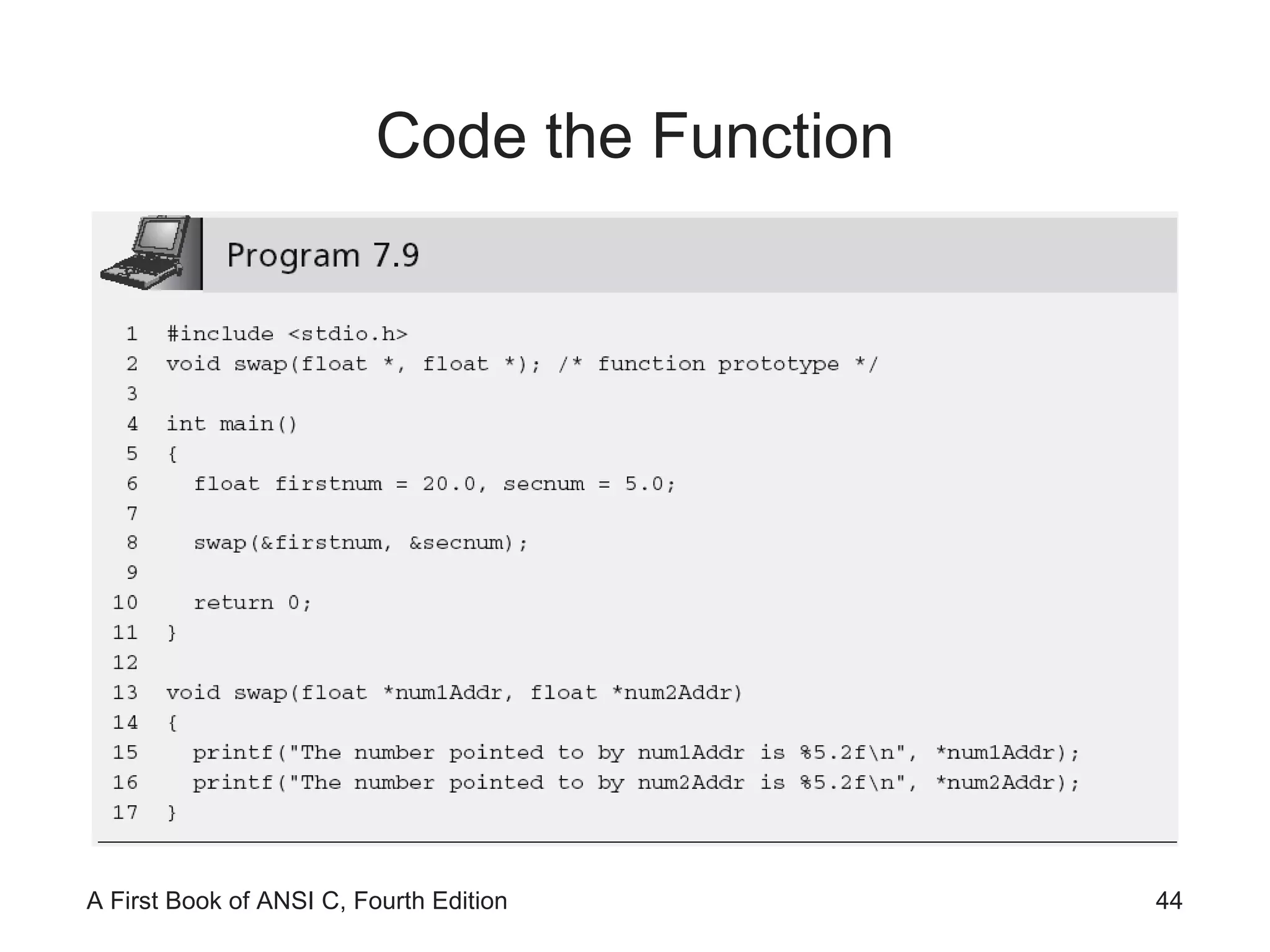 Code the Function 