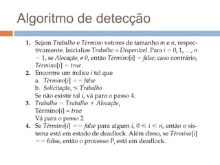 Algoritmo de detecção
 