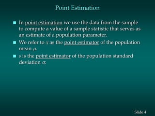 Sampling and Sampling Distributions | PPTX