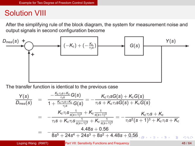Sensitivity Functions and Frequency Response Analysis | PPT