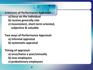 Ch 07 performance appraisal | PPT