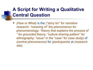 Research Questions and Hypotheses | PPT