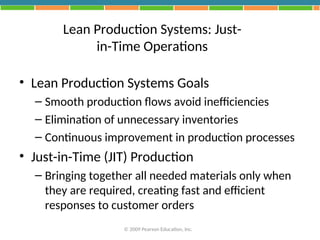 Just In Time Operations Comprehensive Guide to Operations Management and Quality Control in ...