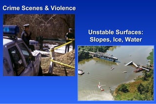 Crime Scenes & Violence Unstable Surfaces: Slopes, Ice, Water 