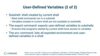 Powerpoint on Chapter 7 focusing on Linux BASH | PPTX