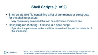 Powerpoint on Chapter 7 focusing on Linux BASH | PPTX