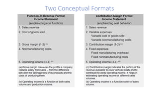 Two Conceptual Formats
 