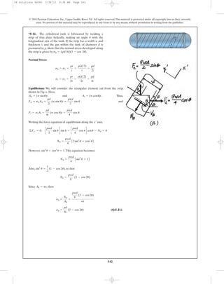 Combined Loads Example Ch08 10 combined loads transformations | PDF