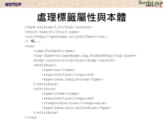 處理標籤屬性與本體
 