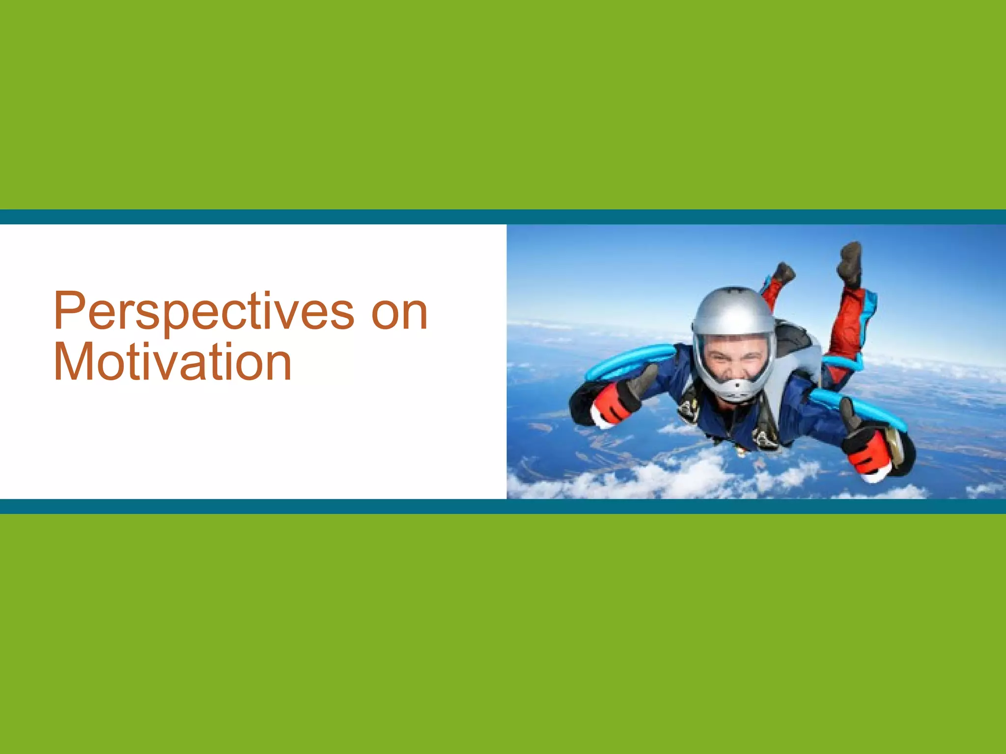 Perspectives on
Motivation
 