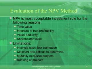 Npv Preferred Method CAPITAL BUDGETING | PPT