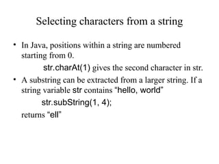 Charcters of strings and arrays details of functions and basics | PPT